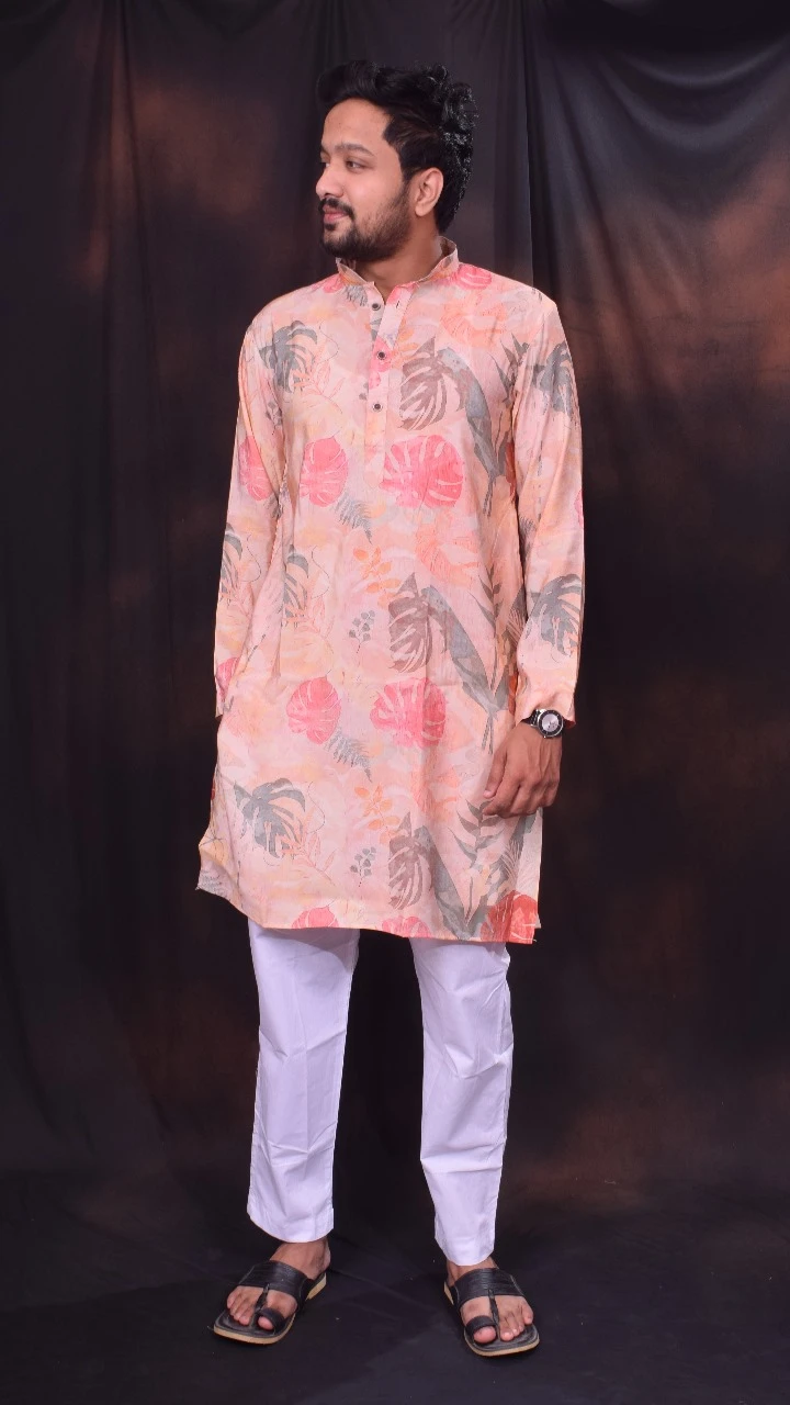 Peach Kurta